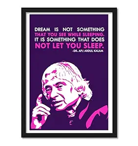 Good Hope Acrylic -Apj Abdul Kalam Quote Framed Poster For Room & Office (10 Inch X 13 Inch, Framed) Multicolor