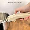 2 PC Removable Pot Handle Cream White, Universal Pan Handle, Replacement Handle for Pots and Pans, Fits All Cookware, Durable & Heat-Resistant #1