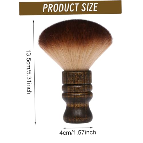 Cepillo de cuello para evitar rojeces cepillo de plumas suaves retro portátil pack de 2 4