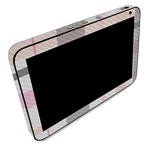 Image of MightySkins Carbon Fiber Skin Compatible with Amazon Echo Show 8 (Gen 2) - Plaid | Protective, Durable Textured Carbon Fiber Finish | Easy to Apply | Made in The USA