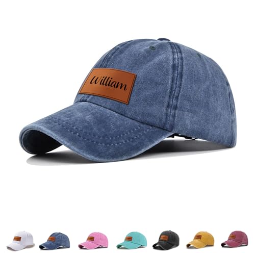 Personalized Toddler Baseball Cap,Unisex Baseball Cap for Kid Adults, Adjustable Snapback Boys Girls Trucker Caps