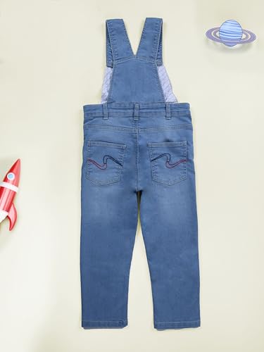 Image of KiddoPanti Boys Denim Dungaree Pant