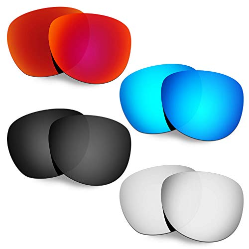 Lentille de rechange Oakley Stringer rouge bleu noir titane pour lunettes