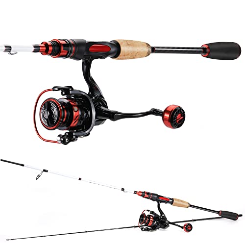 image for Sougayilang Spinning Combo, Medium Heavy Fishing Pole and 2000 Spinnin