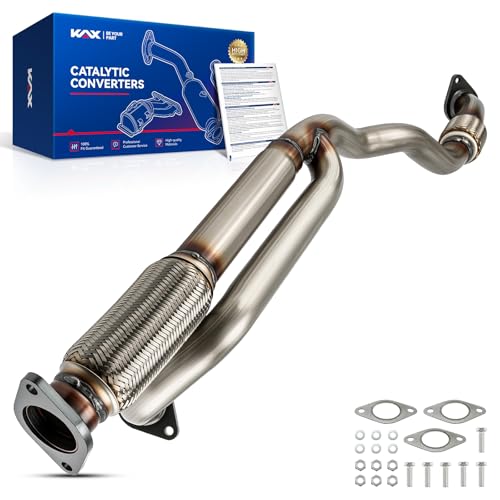 KAX Front Catalytic Converter Compatible with Traverse 3.6L 2009-2017, Acadia 2009-2016, Enclave 2009-2017, Acadia Limited 2017 - Replace# 50484 Direct-Fit, EPA Compliant
