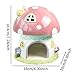 Hamster Hideout Lovely Cage Accessories Hedgehog House for Guinea Pig Chipmunk Small Animals Hedgehog Dwarf Hamster, Pink