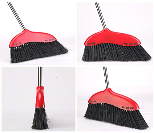 Anriy Outdoor Broom for Floor Cleaning - Heavy Duty Commercial Sweeper Brooms for Garage, Patio, Lobby, Mall, Office and Concrete Floor, Indoor Angle Broom for Sweeping Home and Kitchen (52 inch)