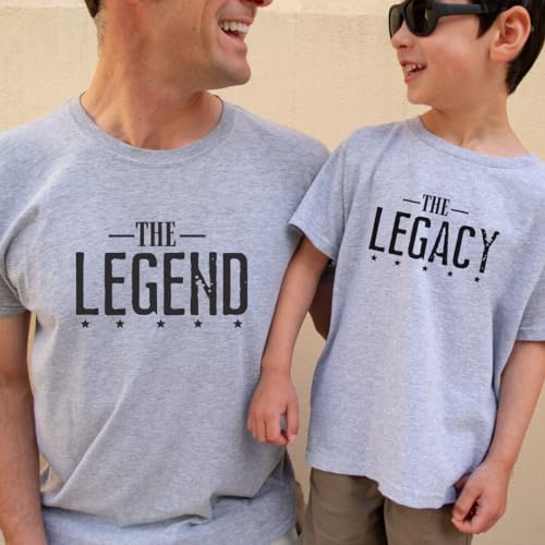 Legend And Legacy Shirts, Gifts From Baby Boy or Girl, Matching Tees For Father And Newborn Son, Daddy Daughter Coordinating Outfits, Father Son T-Shirts, Daddy And Me Apparel4