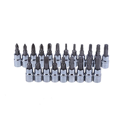 Zoostliss 46pcs 1/4-Inch Socket Set Car Repair Tool Ratchet Wrench Combo Tools Kit Auto Repairing