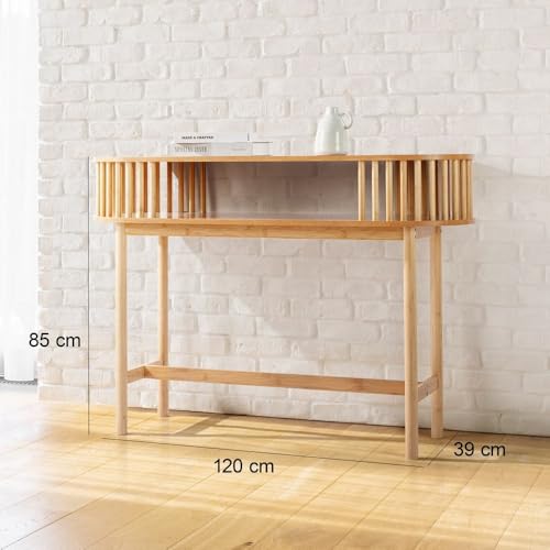 Console Eco Life en MDF aspect bois naturel table d'appoint haut de gamme - 3
