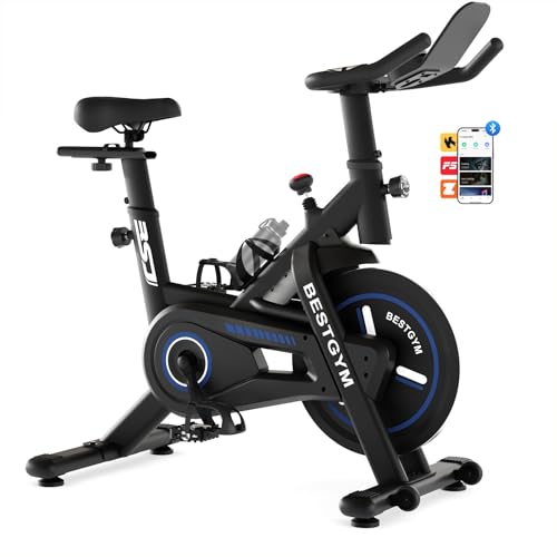 Exercise Bike, Adjustable Resistance Stationary Bikes for Home with App