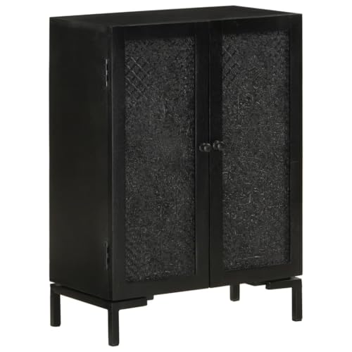 Cómoda para salón y pasillo en madera tallada estilo industrial 2