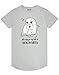 Produktbild Harry Potter Hedwig Hogwarts Frauen grau Marl Nachtkleid Pyjama