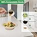 Compostable Paper Bowls 12 oz, 200 Pack Bowls Disposable Heavy Duty, Microwavable Eco-Friendly Biodegradable Bowl for Snacks, Milk, Cereals, Soup, Natural Brown 6