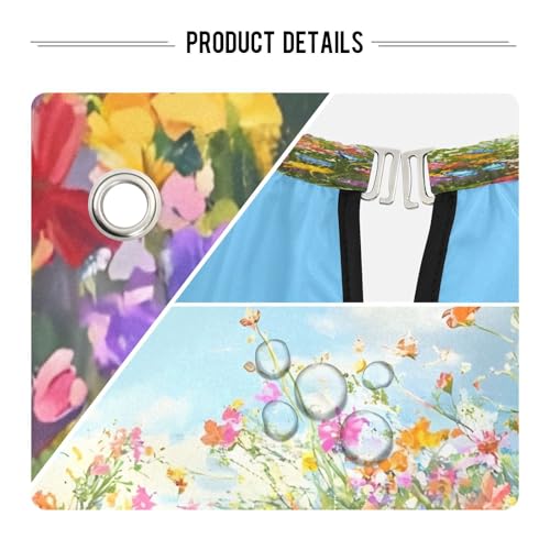Capa de Corte de Cabello Vibrant Wildflower Meadows Impermeable Profesional de Barbería con Cierre de Broche Ajustable para Estilismo y Peluquería miniatura 4