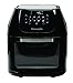 PowerXL Air Fryer XLT Pro 6 Quart Hot Air Fryer, Rotisserie and Food Dehydrator. Deluxe Air Frying Accessories. 3 Recipe Books, Black