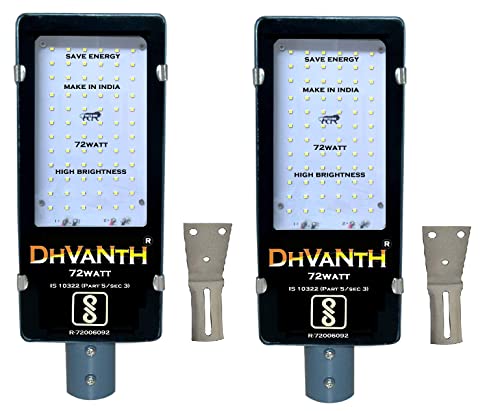 Image of DHVANTH LED 100 W Outdoor Waterproof Street Light with Osram LED, Aluminum Body, IP 65 Driver for Outdoor use. 100w-Pack-2