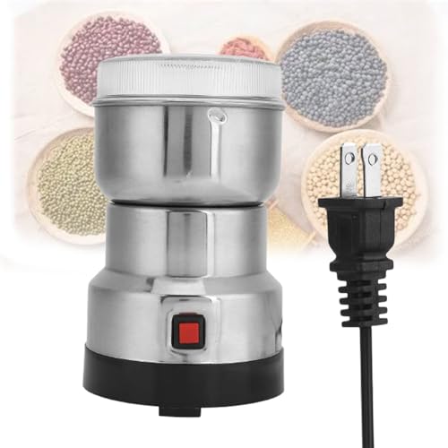 TYH Molino de Granos eléctrico portátil multifunción, Capacidad de 50 a 150 g, con Cuchilla de Acero de 4 Hojas, Molinillo de café, para Frutos Secos, condimentos, Granos de café, Especias