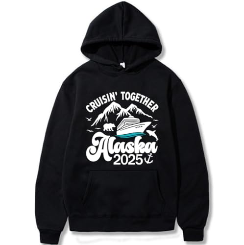 Cruising Together Alaska 2025 Sweatshirt Hoodie Alaska Cruise Shirts 2025 Graphic Casual Pullover Tops