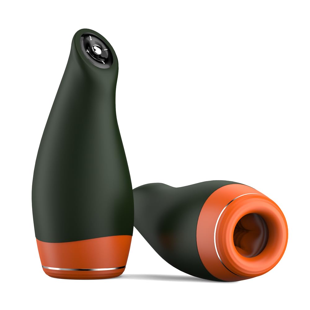 Mon Amour Elvio Masturbateur Homme - Vibration Va-et-Vient Effet Chauffant | 7 vibrations, 5 va-et-vient, chauffage 35-45 °C, joystick ergonomique, rechargeable USB, étanche IPX6
