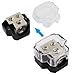 Bonsicoky 2 Way Amp Power Distribution Block, 0/2/4 Gauge in 4/8 Gauge Out Amp Distribution Block Splitter for Car Boat Audio(1 in 2 Out)