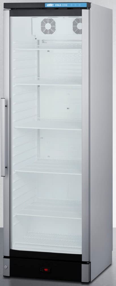 Summit 24” Beverage Center, Upright Beverage Center, Commercial Beverage Center, 12.4 Cu.Ft. Capacity, Stainless Steel & Glass- Scr1301 on Fridge.com - View 2