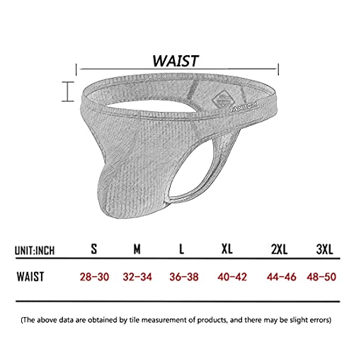 Mens Sexy Underwear Sexy Bikini Tag-Less Underwear For Men G-String Thong 3 Pack Black #TOP3