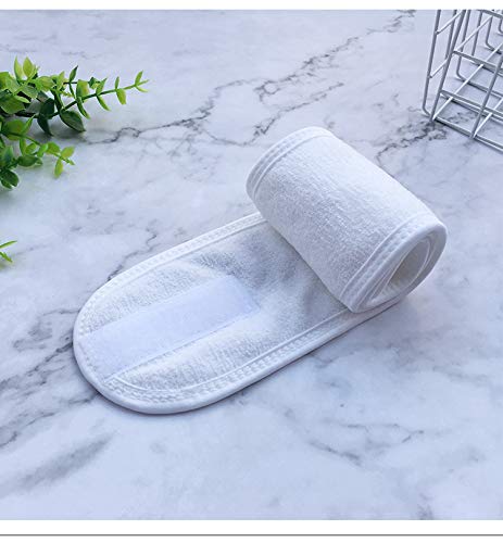 Queta pelo banda para maquillaje, cosméticos cinta Rizo, ajustable pelo – Banda con 3pcs (Negro + blanco + rosa) - Imagen 3