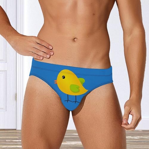 Cute Bird Mens Swim Briefs Quick Dry Swimming Trunks Training Swimsuit Low Rise Swimwear4