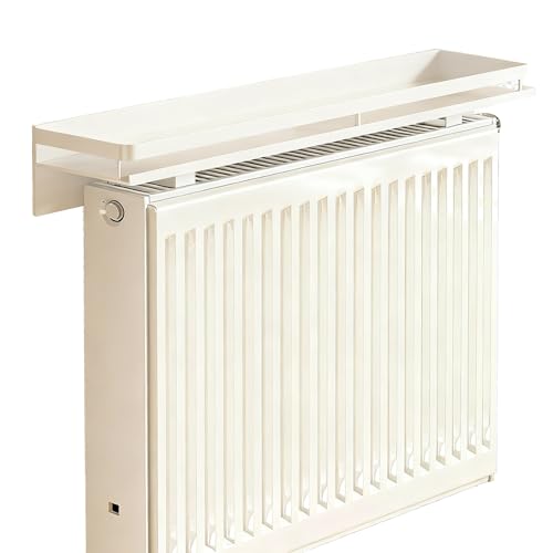 Étagère de radiateur en alliage d'aluminium blanc avec garde-corps - 2