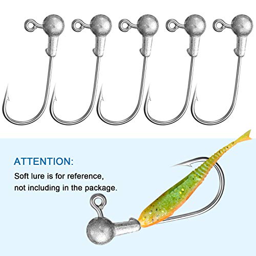 Sumind SUMIND-HOOKS-OUI1081 100 Pieces Jig Heads Fishing Hooks Head Jig Hooks thumb #3