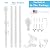 Flag Pole for House-6ft, Flag Pole kit Tangle Free with Holder and a 3x5 Embroidered American Flag Metal Flagpole Kit for Outside House, Porch, Yard (White)