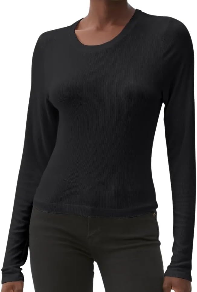 Michael Stars Women's Finn Cropped Crew Neck Top