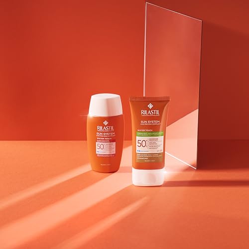 Rilastil Sun System Water Touch Matt Sonnenflüssigkeit für das Gesicht, gefärbt, seidiger und matter Effekt, LSF 50+, empfindliche Haut… – Ansicht 4