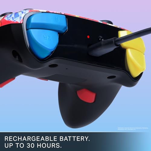 Image of PowerA Enhanced Wireless Controller for Nintendo Switch - World of Kirby, Switch Lite /Switch - OLED Model, Nintendo Switch 2, Bluetooth (Amazon Exclusive)