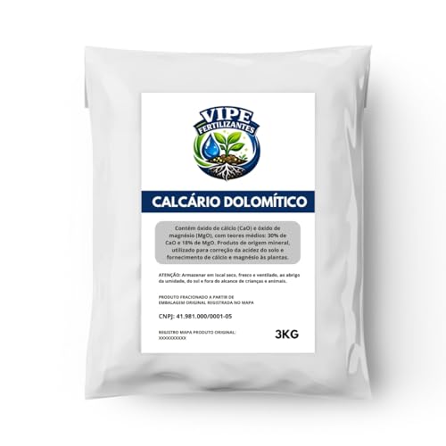 Calcário Dolomítico Corretivo Agrícola 3 Kg