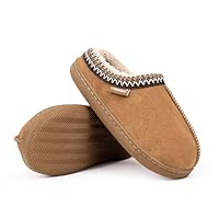 CIOR Boys Girls Clog Slippers Fuzzy House Shoes Soft Plush Bedroom Slippers Slides Indoor Outdoor-U125TFXMT1003.ET-chestnut-35