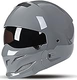 ▶ TRAGEN SIE IHN ÜBERALL UND ÜBERALL: Dieser Helm ist perfekt für Straßentouren, Sport, Straßenkreuzer, Schneemobile, Nutzfahrzeuge oder ATVs. ECE/DOT FMVSS Nr. 218 Zulassung