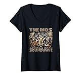 Mujer The Big Five African Safari Animal Band A Fan Camiseta Cuello V