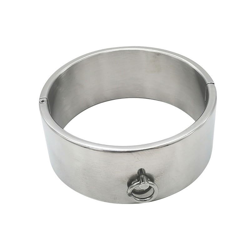 Abschließbar Schwere Metall Handschellen Halsband Fetisch SM Handcuffs Sex Bondage Set BDSM Fesseln Sklave Edelstahl Fußfesseln Bett SM Sexspielzeuge Für Männer Frauen Paare