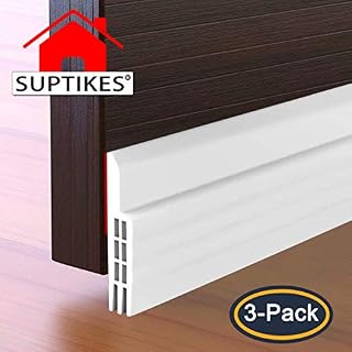 3 Pack Door Draft Stopper, Self-Adhesive Under Door Seal Fits for for Exterior