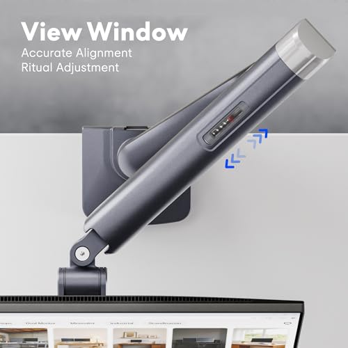 Image of FlexiSpot Single Monitor Arm, Premium Aluminum Monitor Desk Mount Fits Screen up to 39 Inches, Fully Adjustable Monitor Stand with C-Clamp & Grommet Base, Holds 6.61 to 26.46 lbs, Gun Gray