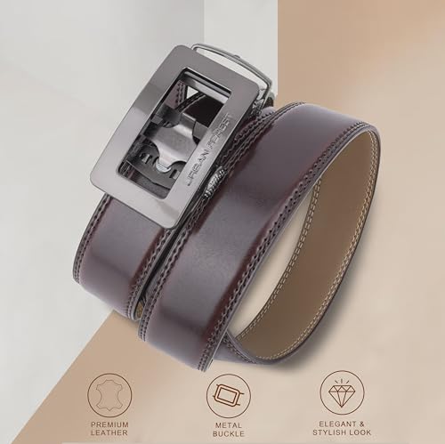 Image of URBAN FOREST Rolf Formal Leather Belt for Men