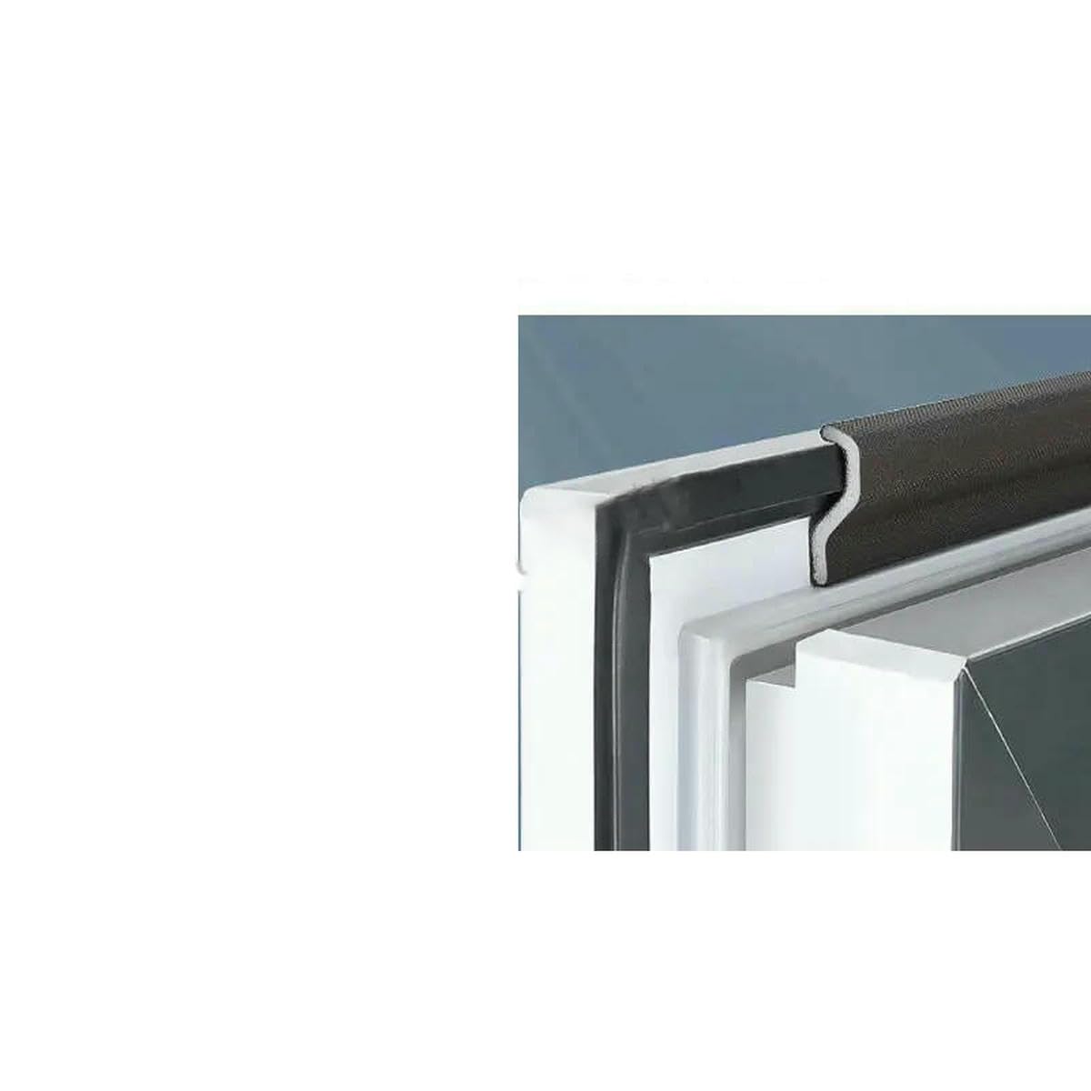 6M Casement Window Seal Tape Soundproof Acustic Foam S Type for Weather Stripping Door Seal Gap Filler Noise Reductian Artifact-Brown-4.0m