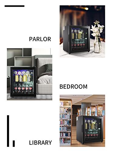 Krib Bling Beverage Refrigerator Cooler 75 Can Freestanding Beverage Cooler With Adjustable Shelving Glass Door For Beer Soda Or Wine For Home Office Or Bar #TOP7