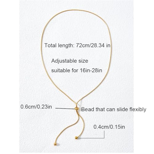 Lariat Long Gold Necklace for Women Long Adjustable Bolo Chain with Tassel Dress Sweater Chain 18K Gold Plated Y-Shaped Drop Dangle Prom Jewelry Gold Gifts2