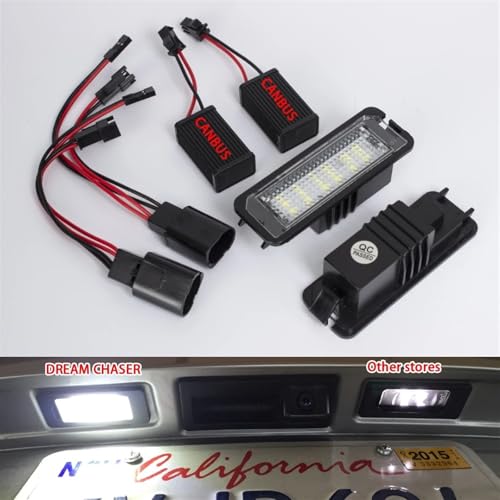 Luces de matrícula LED para Golf 4 5 6 7 Passat B6 CC Polo Seat Leon Altea 5