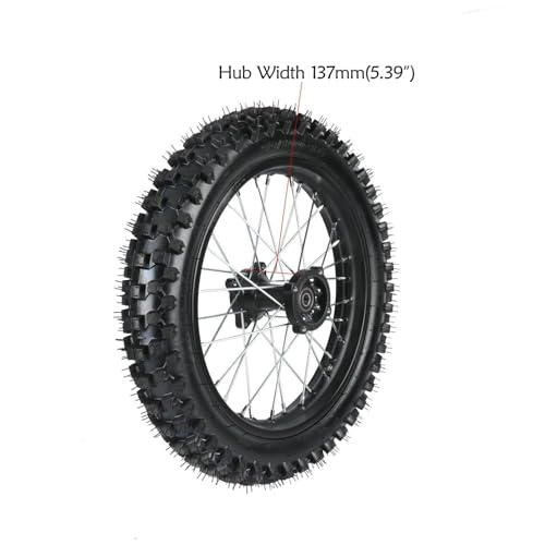 YC Yier 19" 16" Wheel Front 70/100-19+ Rear 90/100-16 Tire and Rim Combo Inner Tube with 15mm Bearing Assembly for Pit Pro Trail Dirt Bike Monkey Suitable for XR CRF TTR Taotao Apollo SSR Parts
