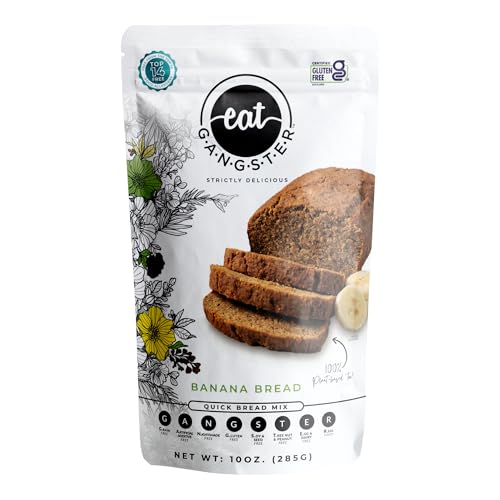 eat G.A.N.G.S.T.E.R. Vegan Banana Bread Mix, Allergy-Friendly Bak...