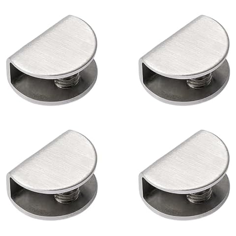 Vokenforu Stainless Steel Glass Shelf Brackets Cover